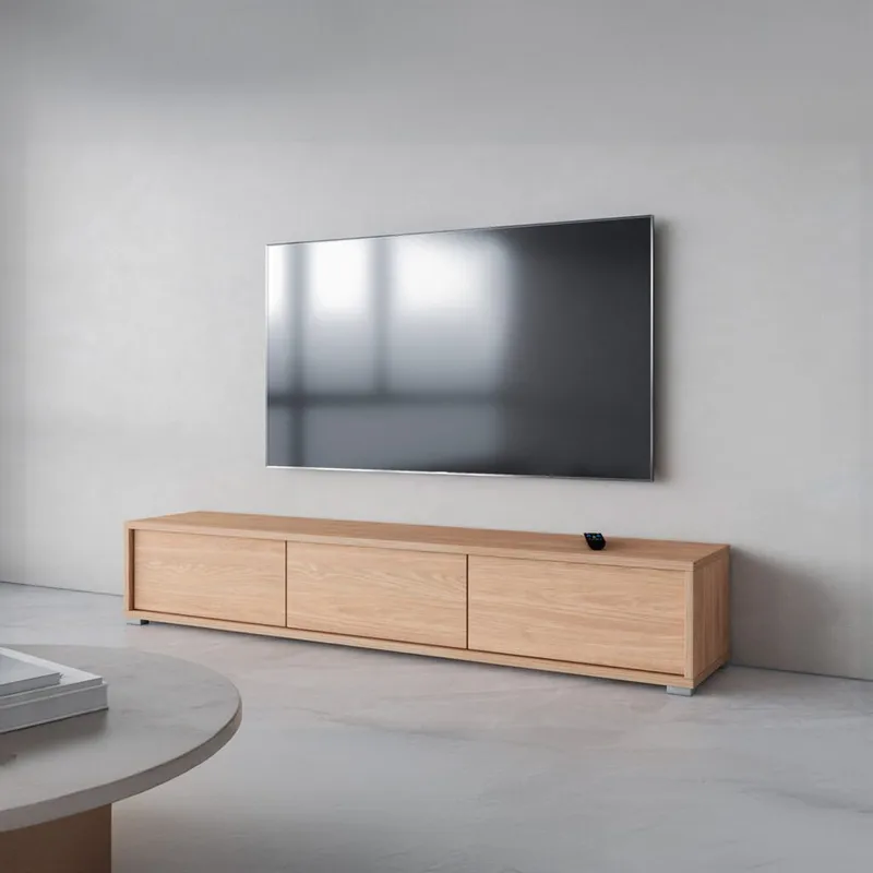 Seinälle kiinnitettävä TV-taso Frida 3 läppää ylhäällä - Öljytty tammi - Huonekalut - TV- & Mediakalusteet - Tv taso & Mediataso