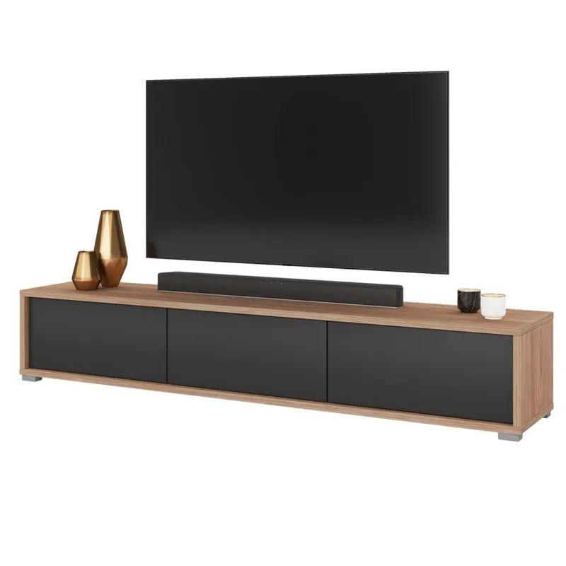 Seinälle kiinnitettävä TV-taso Frida 3 läppää ylhäällä - Antrasiitti - Huonekalut - TV- & Mediakalusteet - Tv taso & Mediataso