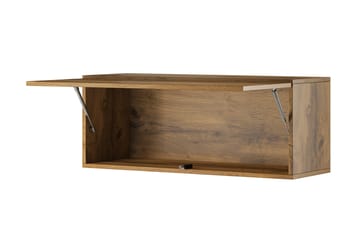 Seinäyksikkö Veria 280 cm - Luonnonväri/Musta - Huonekalut - TV- & Mediakalusteet - TV-kalustepaketti