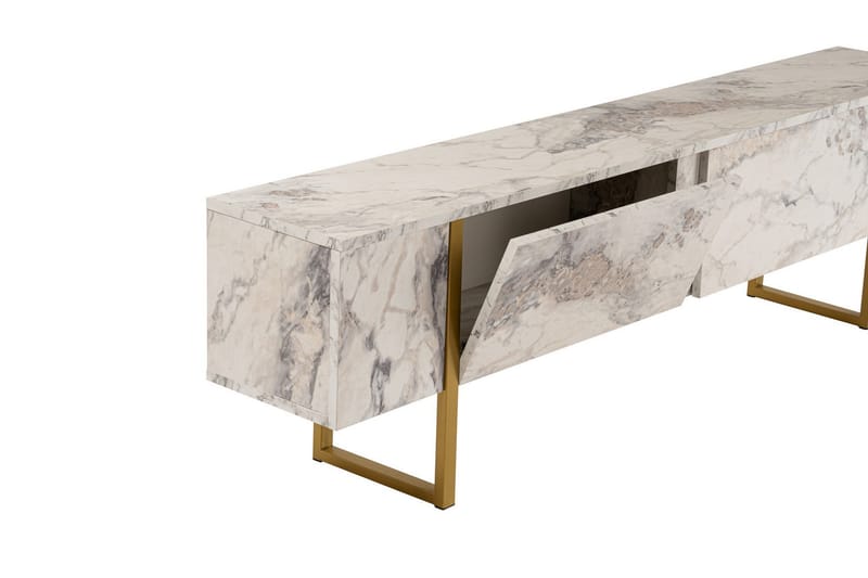 Serenity Tv-taso 180x30 cm - Marmori/Kulta - Huonekalut - TV- & Mediakalusteet - Tv taso & Mediataso