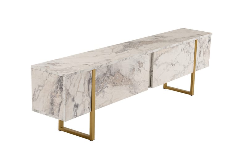 Serenity Tv-taso 180x30 cm - Marmori/Kulta - Huonekalut - TV- & Mediakalusteet - Tv taso & Mediataso
