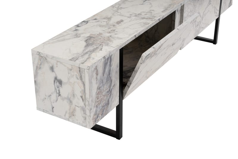 Serenity Tv-taso 180x30 cm - Marmori/Musta - Huonekalut - TV- & Mediakalusteet - Tv taso & Mediataso