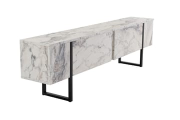 Serenity Tv-taso 180x30 cm - Marmori/Musta - Huonekalut - TV- & Mediakalusteet - Tv taso & Mediataso