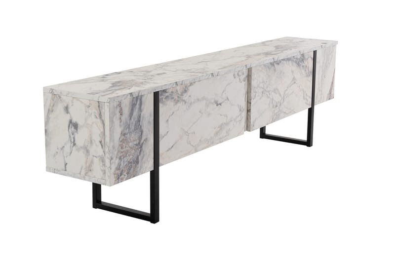 Serenity Tv-taso 180x30 cm - Marmori/Musta - Huonekalut - TV- & Mediakalusteet - Tv taso & Mediataso