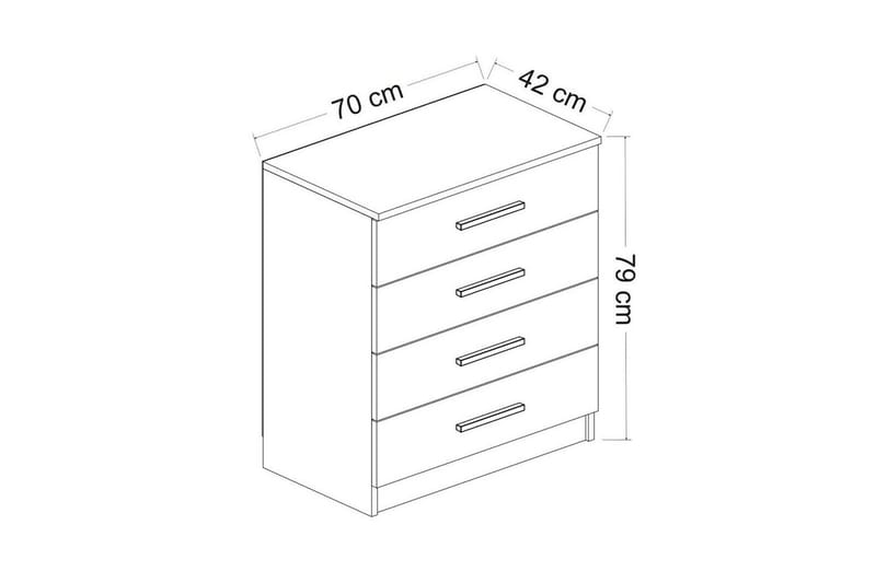 Serin TV-kaappi 70 cm - Valkoinen - Huonekalut - TV- & Mediakalusteet - TV-kaappi
