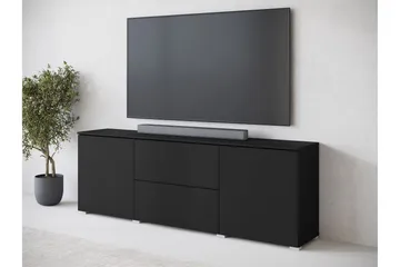 Sherie TV-taso 180 cm - Musta - Huonekalut - TV- & Mediakalusteet - Tv taso & Mediataso