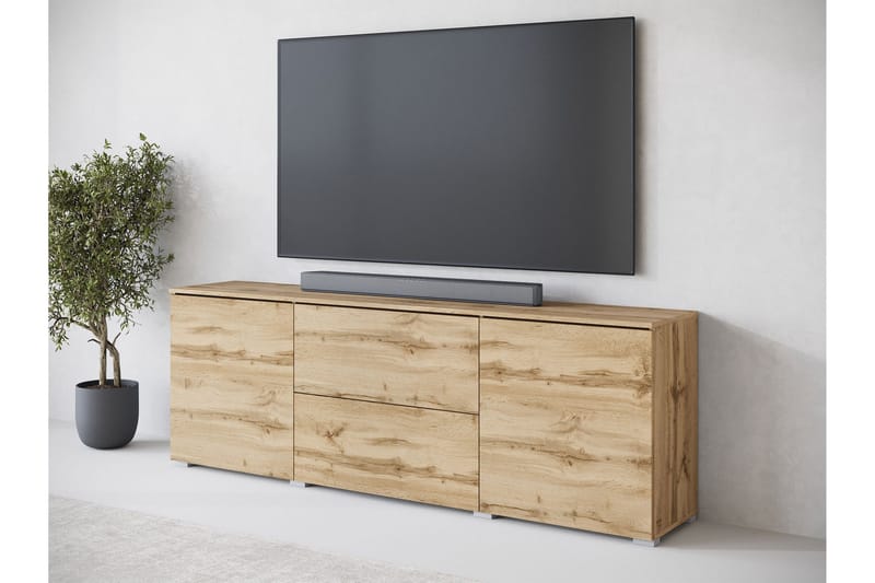 Sherie TV-taso 180 cm - Ruskea - Huonekalut - TV- & Mediakalusteet - Tv taso & Mediataso