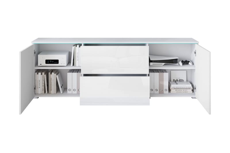 Sherie TV-taso 180 cm - Valkoinen - Huonekalut - TV- & Mediakalusteet - Tv taso & Mediataso