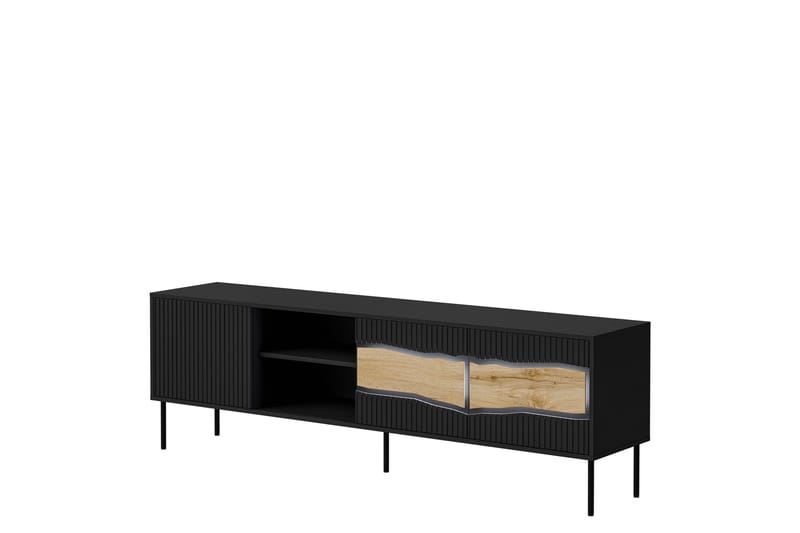 Stintino Tv-Taso 190x40 cm - Musta/Ruskea - Huonekalut - TV- & Mediakalusteet - Tv taso & Mediataso