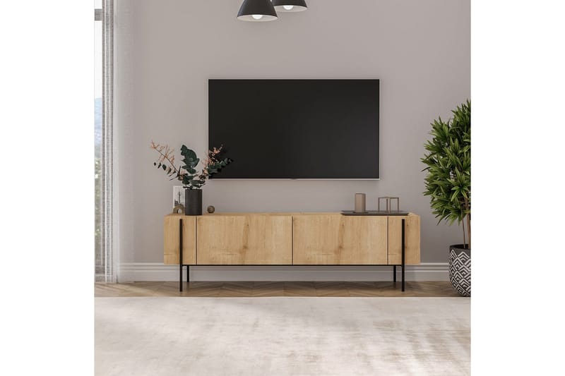 Stira TV-taso 160 cm - Natural - Huonekalut - TV- & Mediakalusteet - Tv taso & Mediataso