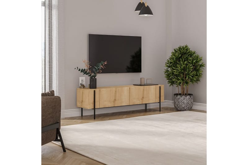 Stira TV-taso 160 cm - Natural - Huonekalut - TV- & Mediakalusteet - Tv taso & Mediataso