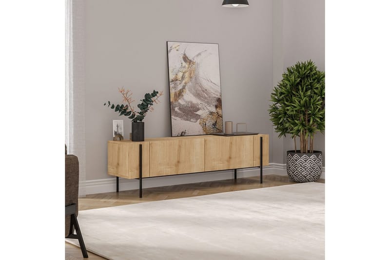 Stira TV-taso 160 cm - Natural - Huonekalut - TV- & Mediakalusteet - Tv taso & Mediataso