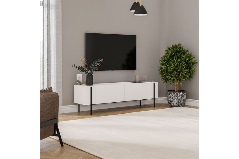 Stira TV-taso 160 cm - Valkoinen - Huonekalut - TV- & Mediakalusteet - Tv taso & Mediataso