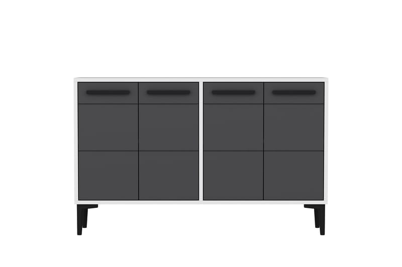 Stria Tv-taso 120 cm - Valkoinen/Antrasiitti - Huonekalut - TV- & Mediakalusteet - Tv taso & Mediataso