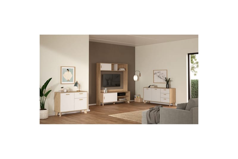 Sumita TV-kaappi 159 cm - Monivärinen - Huonekalut - TV- & Mediakalusteet - TV-kaappi