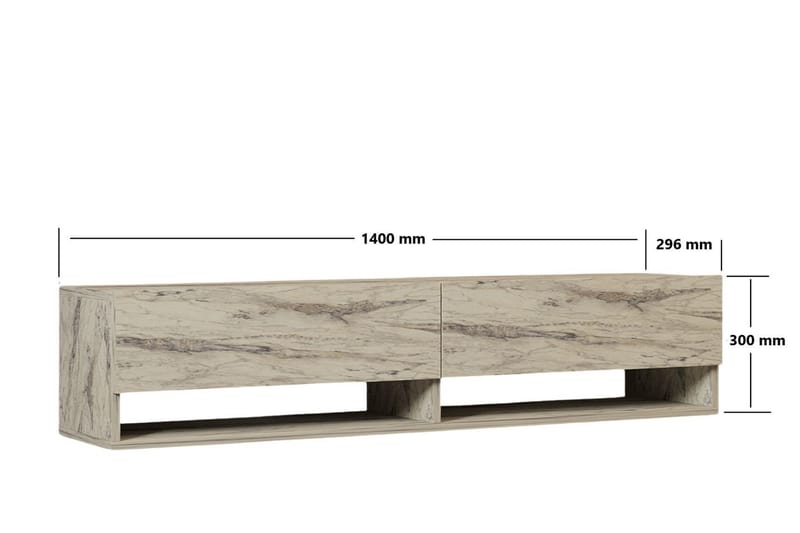 Taboada Tv-taso 141 cm - Beige - Huonekalut - TV- & Mediakalusteet - Tv taso & Mediataso