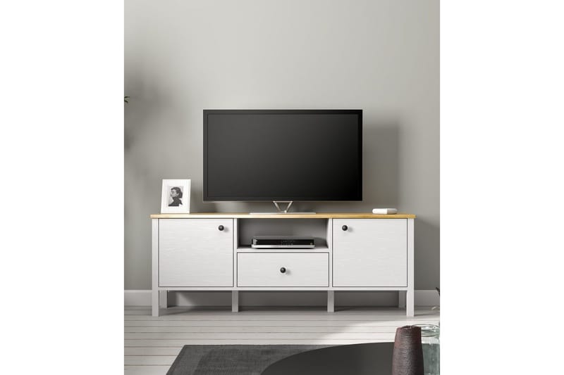 Talan TV-taso 150 cm - Luonnollinen/Valkoinen - Huonekalut - TV- & Mediakalusteet - Tv taso & Mediataso