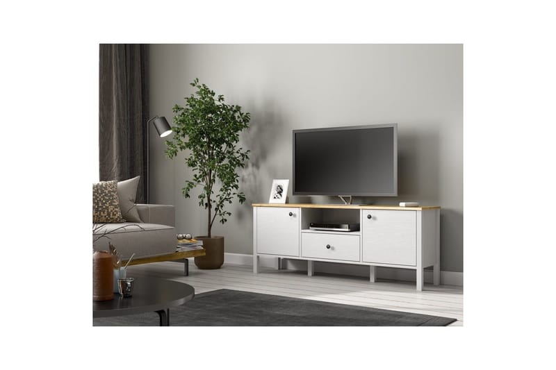 Talan TV-taso 150 cm - Luonnollinen/Valkoinen - Huonekalut - TV- & Mediakalusteet - Tv taso & Mediataso
