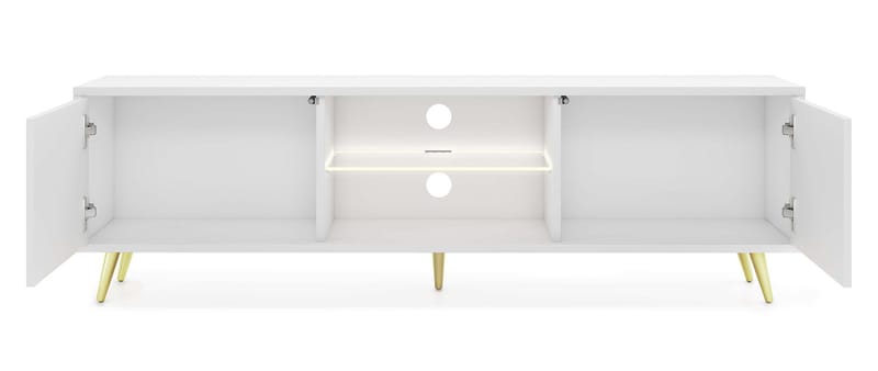 Tapas TV-taso 135 cm - Valkoinen - Huonekalut - TV- & Mediakalusteet - Tv taso & Mediataso