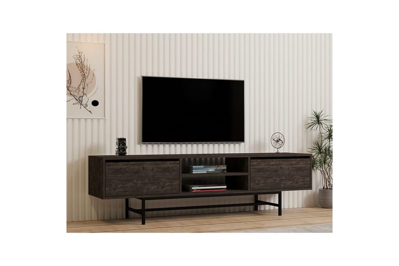 Tauber TV-taso 180 cm - Antrasiitti - Huonekalut - TV- & Mediakalusteet - Tv taso & Mediataso
