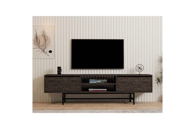 Tauber TV-taso 180 cm - Antrasiitti - Huonekalut - TV- & Mediakalusteet - Tv taso & Mediataso