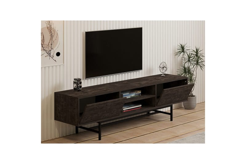 Tauber TV-taso 180 cm - Antrasiitti - Huonekalut - TV- & Mediakalusteet - Tv taso & Mediataso