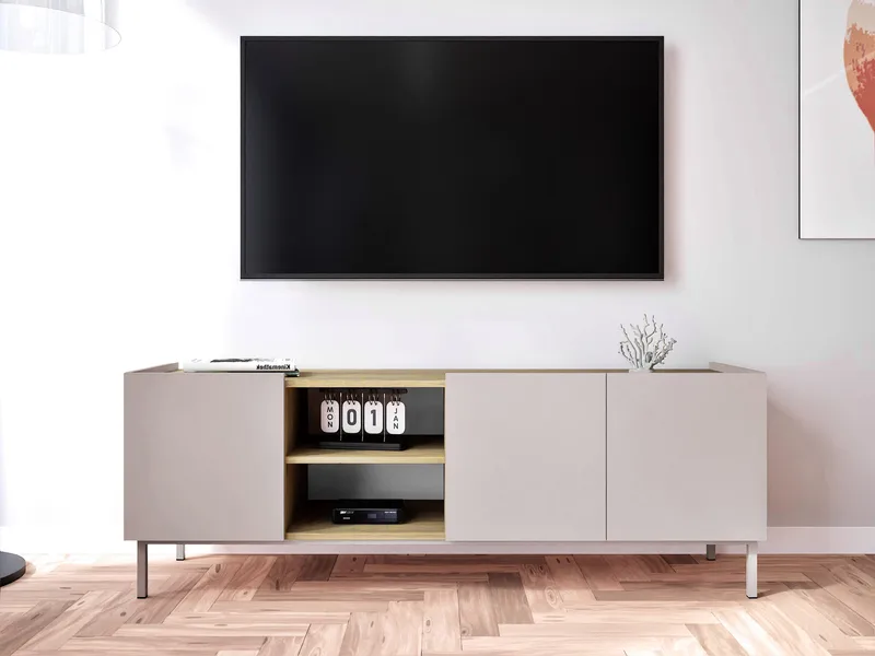Tavrin TV-taso 153 cm - Beige - Huonekalut - TV- & Mediakalusteet - Tv taso & Mediataso