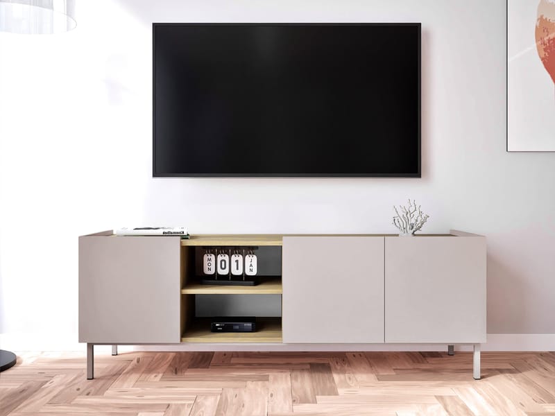 Tavrin TV-taso 153 cm - Beige - Huonekalut - TV- & Mediakalusteet - Tv taso & Mediataso