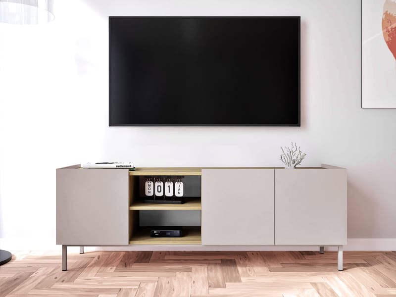 Tavrin TV-taso 153 cm - Beige - Huonekalut - TV- & Mediakalusteet - Tv taso & Mediataso