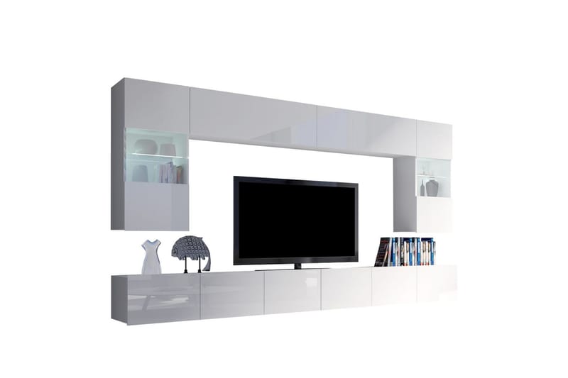 Tessan TV-huonekalusetti, Valkoinen