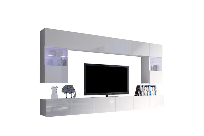 Tessan TV-huonekalusetti, Valkoinen