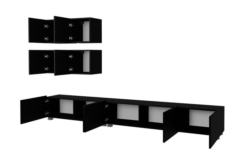 Tessan TV-huonekalusetti - Valkoinen - Huonekalut - TV- & Mediakalusteet - TV-kalustepaketti