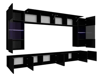Tessan TV-seinäyksikkö LED-valaistuksella - valkoinen - Huonekalut - TV- & Mediakalusteet - TV-kalustepaketti