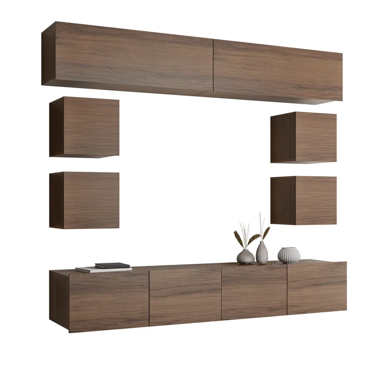 Tessan TV-seinäyksikkö, ruskea