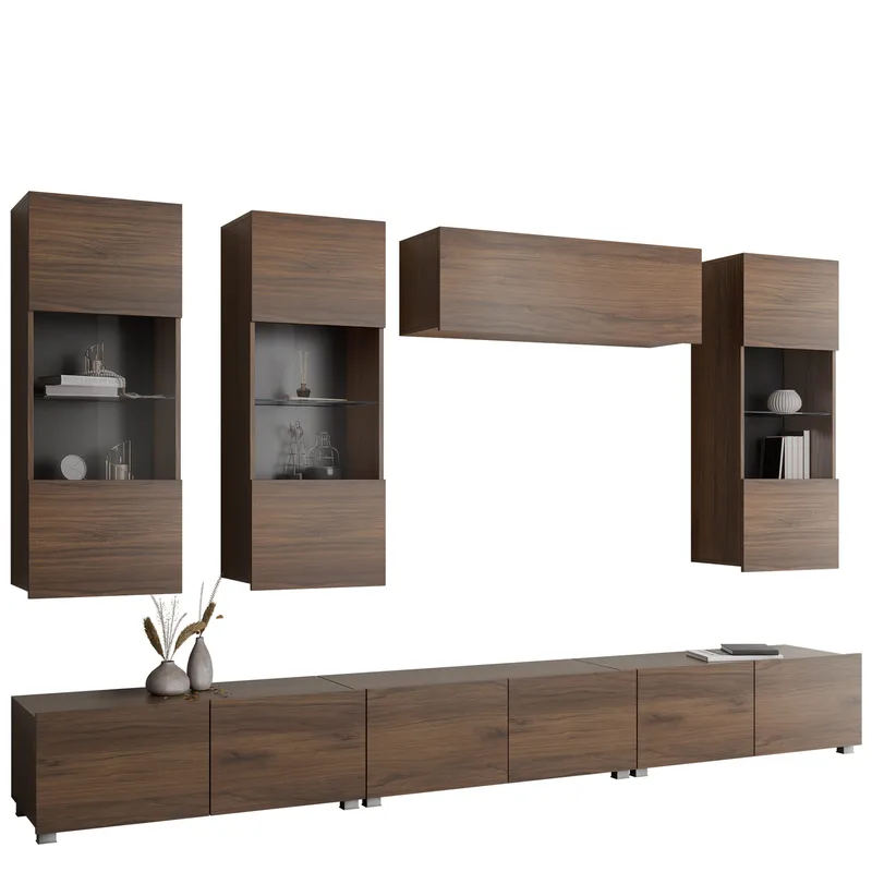 Tessan TV-seinäyksikkö, ruskea