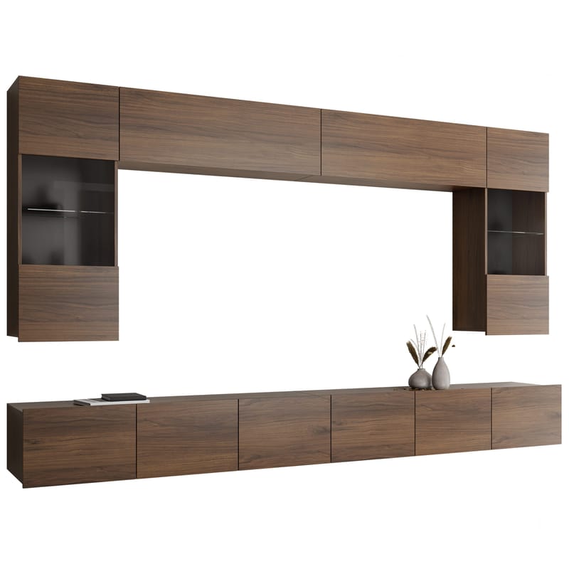 Tessan TV-seinäyksikkö, ruskea