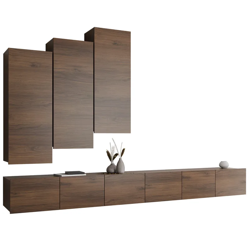 Tessan TV-seinäyksikkö, ruskea