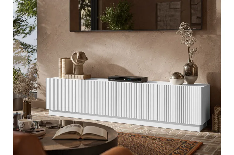 Torvalen TV-taso 200 cm - Valkoinen - Huonekalut - TV- & Mediakalusteet - Tv taso & Mediataso