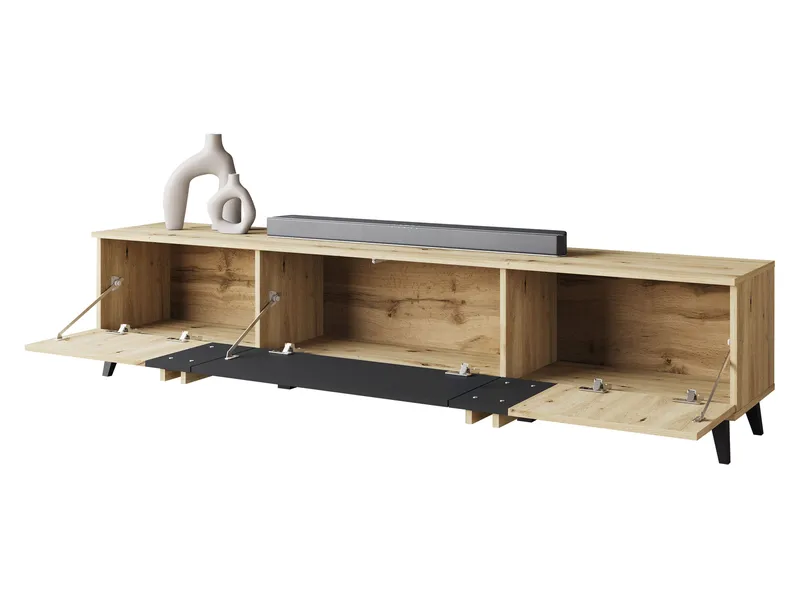 Torvos TV-taso 180 cm - Musta - Huonekalut - TV- & Mediakalusteet - Tv taso & Mediataso