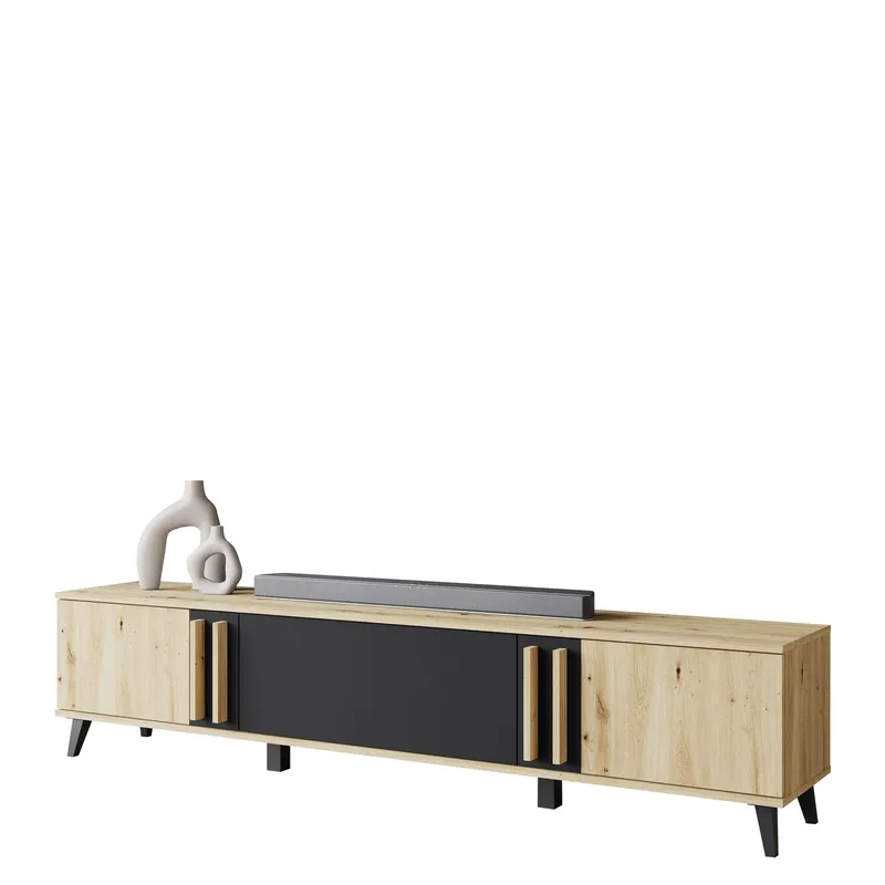 Torvos TV-taso 180 cm - Ruskea/Musta - Huonekalut - TV- & Mediakalusteet - Tv taso & Mediataso