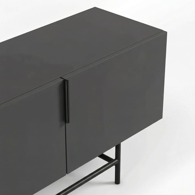 Truvia TV-taso 200x55x35 cm - Antrasiitti/Musta - Huonekalut - TV- & Mediakalusteet - Tv taso & Mediataso