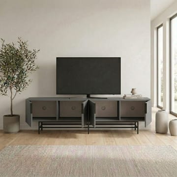 Truvia TV-taso 200x55x35 cm - Antrasiitti/Musta - Huonekalut - TV- & Mediakalusteet - Tv taso & Mediataso