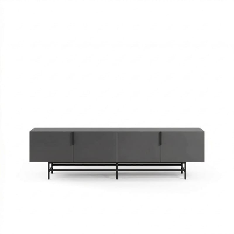 Truvia TV-taso 200x55x35 cm - Antrasiitti/Musta - Huonekalut - TV- & Mediakalusteet - Tv taso & Mediataso