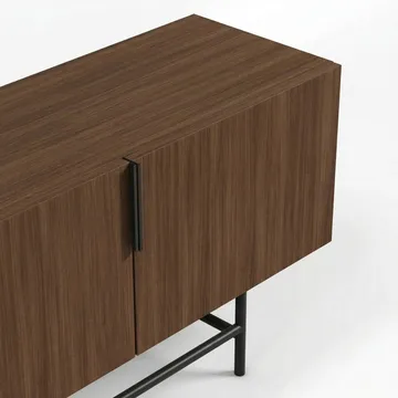 Truvia TV-taso 200x55x35 cm - pähkinä ja musta - Huonekalut - TV- & Mediakalusteet - Tv taso & Mediataso