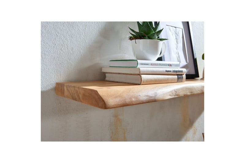 Tv-hylla Wohnling Vägghylla Wohnling träkant, massivt trä, flytande hylla, lantlig stil 100x26 cm - Talo & remontointi - Keittiö & kylpyhuone - Keittiö & kodinhoitohuone - Keittiön sisustus - Keittiöhylly
