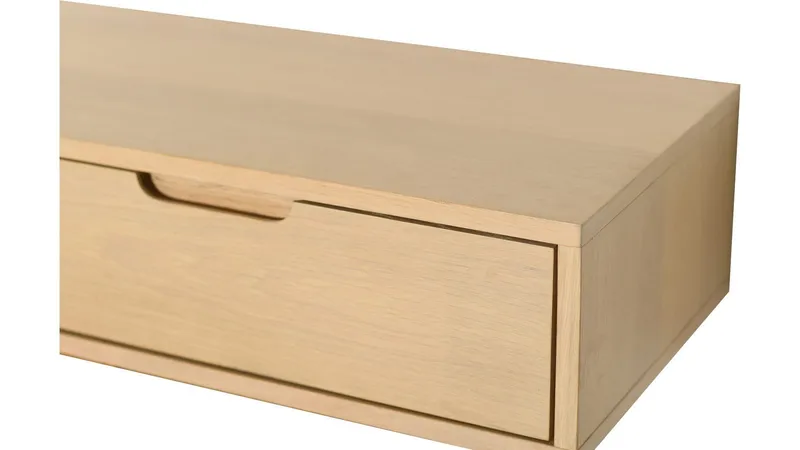 TV-hylly Torsen 110 cm - Valkopigmentoitu tammi - Huonekalut - TV- & Mediakalusteet - TV-hyllyt
