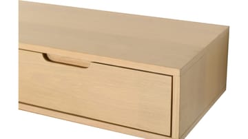 TV-hylly Torsen 135 cm - Valkopigmentoitu tammi - Huonekalut - TV- & Mediakalusteet - TV-hyllyt