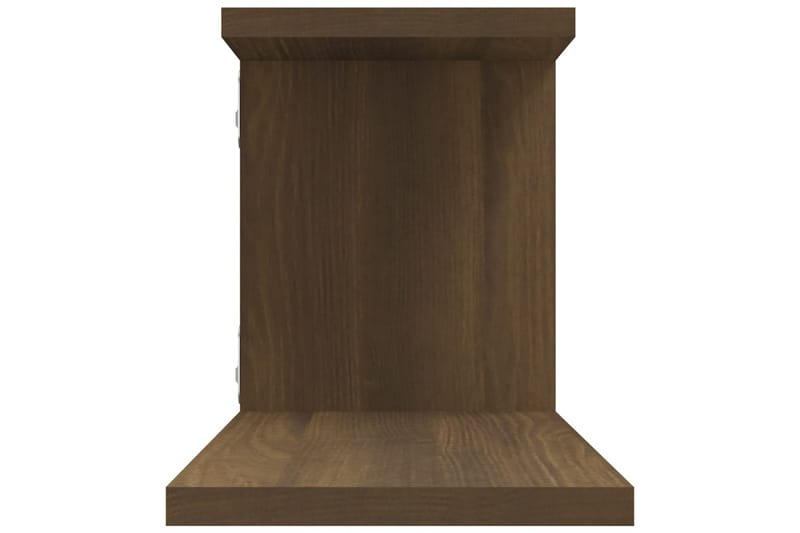 Seinäkiinnitettävä TV-hylly ruskea 125x18x23 cm tekninen puu - Ruskea - Huonekalut - TV- & Mediakalusteet - TV-hyllyt