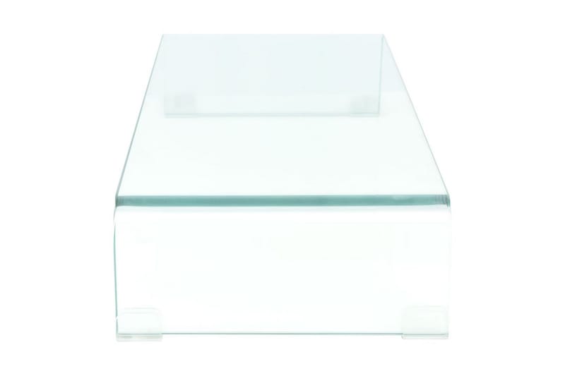 TV-taso/Näyttöteline Kirkas lasi 80x30x13 cm - Läpinäkyvä - Huonekalut - TV- & Mediakalusteet - TV-hyllyt