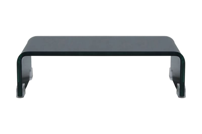 TV-taso/Näyttöteline Musta lasi 40x25x11 cm - Musta - Huonekalut - TV- & Mediakalusteet - TV-hyllyt